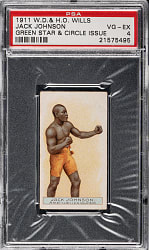 1911 W. D. & H. O. Wills "Boxers" Jack Johnson PSA VG-EX 4