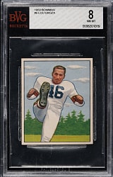 1950 Bowman Football #6 Lou Groza Rookie BVG NM-MT 8