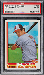 1982 Topps Traded #98T Cal Ripken Jr. Rookie PSA MINT 9