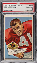 1952 Bowman Large Football #125 Leo Nomellini PSA NM-MT 8