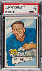 1952 Bowman Large Football #85 Andy Robustelli Rookie PSA NM+ 7.5