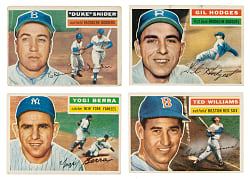 1956 Topps Partial Set (207/340) Including Ted Williams, Duke Snider, and Yogi Berra