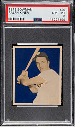 1949 Bowman #29 Ralph Kiner Rookie PSA NM-MT 8