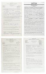 1959 to 1996 Minor League Publicity Questionnaire Collection (30)