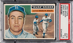 1956 Topps #150 Duke Snider Gray Back PSA NM+ 7.5
