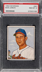 1950 Bowman #40 Bob Lemon PSA NM-MT 8