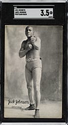 1921 Exhibits Boxing Jack Johnson SGC VG+ 3.5