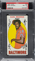 1969-1970 Topps Basketball #80 Earl Monroe Rookie PSA NM-MT 8