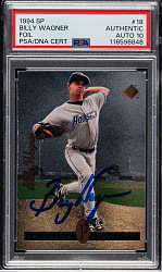 Signed 1994 Upper Deck SP Foil #18 Billy Wagner Rookie PSA/DNA GEM MINT 10