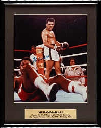 Muhammad Ali Signed Photograph in Framed Display - JSA