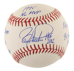 Barry Larkin Single-Signed Baseball with Multiple Inscriptions - PSA/DNA