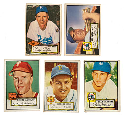 1952 Topps Collection (83) Including Andy Pafko and Billy Martin Rookie