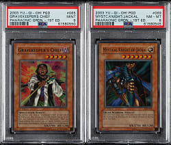 2003 Yu-Gi-Oh! Pharaonic Guardian 1st Edition Holographic PSA-Graded Pair