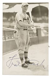 Frank Frisch Signed Real-Photo Postcard - JSA