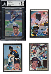 Signed 1985 Donruss Action All-Stars Collection (7) Including Nolan Ryan, Tony Gwynn, and Don Mattingly
