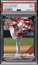 2018 Topps Now #210J Shohei Ohtani Rookie PSA MINT 9