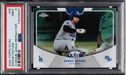 2024 Topps 50/50 Chrome #98 Shohei Ohtani Rookie Aqua Refractor PSA MINT 9