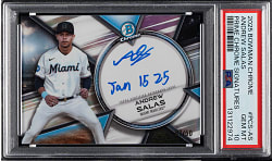 2025 Bowman Chrome Prime Chrome Signatures #PCS-AS Andrew Salas #7/50 PSA GEM MINT 10