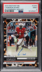 2024 Panini Instant NIL Autographs Football ##CWC Cameron Ward Jaguar #7/10 PSA MINT 9