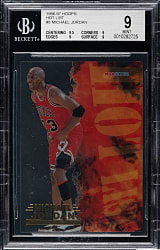 1996-1997 Hoops Hot List Basketball #8 Michael Jordan BGS MINT 9