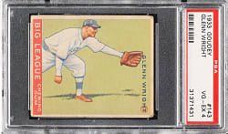 1933 R319 Goudey #143 Glenn Wright PSA VG-EX 4