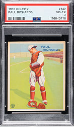 1933 R319 Goudey #142 Paul Richards PSA VG-EX 4