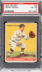 1933 R319 Goudey #30 Frank Hogan PSA VG-EX 4