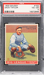 1933 R319 Goudey #152 Zack Taylor PSA VG-EX 4