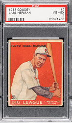 1933 R319 Goudey #5 Babe Herman PSA VG-EX 4