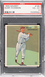 1933 R319 Goudey #195 Evar Swanson PSA VG-EX 4