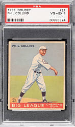 1933 R319 Goudey #21 Phil Collins PSA VG-EX 4