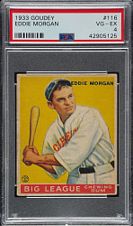 1933 R319 Goudey #116 Eddie Morgan PSA VG-EX 4