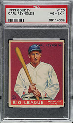 1933 R319 Goudey #120 Carl Reynolds PSA VG-EX 4