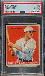 1933 R319 Goudey #182 Andy High PSA VG-EX 4
