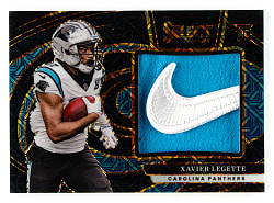 2024 Panini Select Jumbo Rookie Swatch Football #JRS-XLE Xavier Legette Rookie Nike Swoosh #1/1