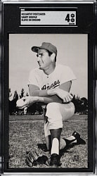 1960s Sandy Koufax J. D. McCarthy Postcard SGC VG/EX 4