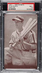 1947-1966 Exhibits Stan Musial Kneeling PSA NM+ 7.5