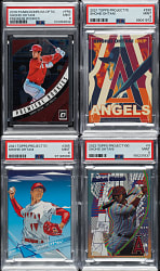 2018 to 2022 Topps Project and Panini Donruss Optic Shohei Ohtani PSA MINT 9 Collection (4)