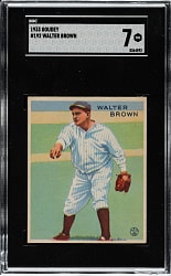 1933 R319 Goudey #192 Walter Brown SGC NM 7