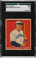 1933 R319 Goudey #66 George Grantham SGC NM 84
