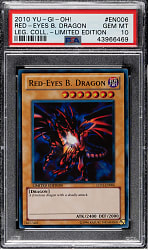2010 Yu-Gi-Oh! Legendary Collection 1 #EN006 Red-Eyes B. Dragon Holographic PSA GEM MINT 10