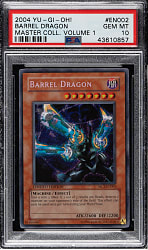 2004 Yu-Gi-Oh! Master Collection Volume 1 #EN002 Barrel Dragon Holographic PSA GEM MINT 10
