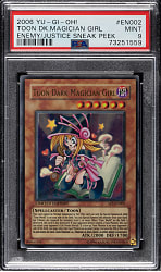 2006 Yu-Gi-Oh! Enemy of Justice Sneak Peek Special Edition #EN002 Toon Dark Magician Girl Holographic PSA MINT 9