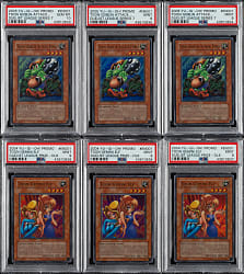2005 Yu-Gi-Oh! Duelist League Series 6 & 7 Promo Card PSA MINT 9 and GEM 10 Collection (6)