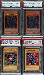 2005 Yu-Gi-Oh! Starter Deck Dragon's Roar PSA-Graded Collection (4)