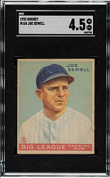 1933 R319 Goudey #165 Joe Sewell SGC VG/EX+ 4.5