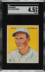 1933 R319 Goudey #123 Jack Russell SGC VG/EX+ 4.5