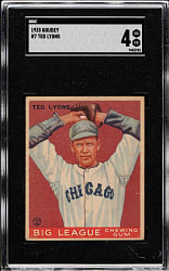 1933 R319 Goudey #7 Ted Lyons SGC VG/EX 4