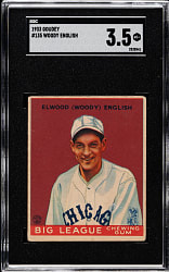 1933 R319 Goudey #135 Woody English SGC VG+ 3.5