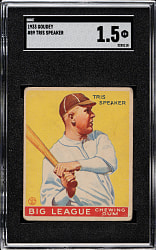 1933 R319 Goudey #89 Tris Speaker SGC FAIR 1.5